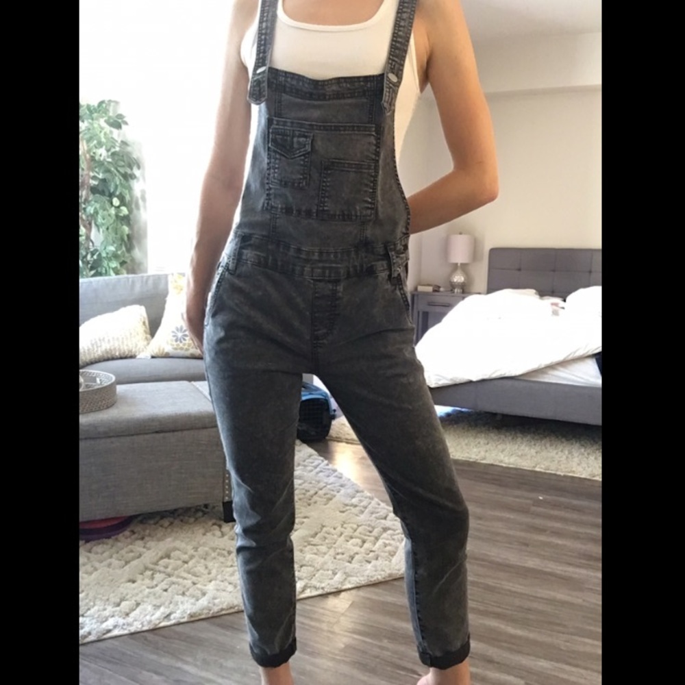 FREE PEOPLE DENIM OVERALLS